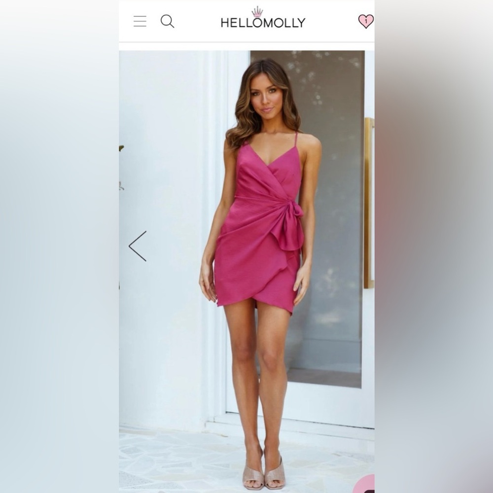 Salmon pink dress